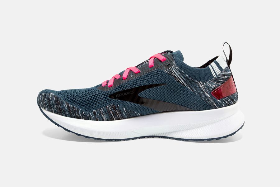 Brooks Running Shoes - Levitate 4 Road Womens - Navy/Black/Pink - DSX-309847